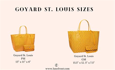 goyard london prices 2023|Goyard pm bag size.